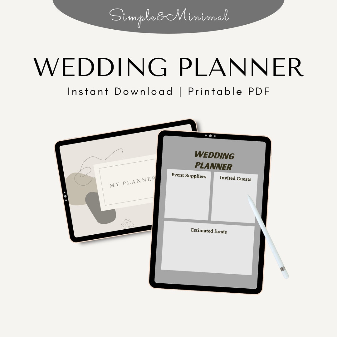 Wedding Planner Printable Printable Wedding Planner Kit Wedding