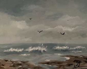 Un paisaje marino tranquilo