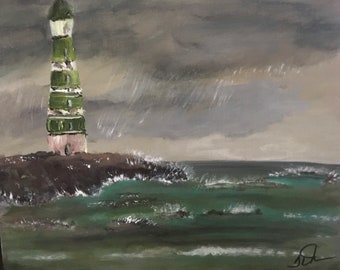 Leuchtturm im Sturm