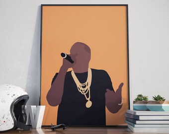 Jay Z Reasonable Doubt Album Poster 24/"x24/" 18/"x18/" JAY-Z Hip Hop Music Silk