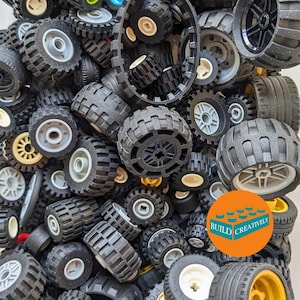 Lego® 1/2 Pound Tires and Wheels Mix 8oz Random Assortment 100% Genuine Lego®
