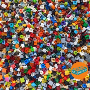 Lego® 1x1 Dots and Pip Pieces Mix Random Assortment 1oz 100% Genuine Lego®