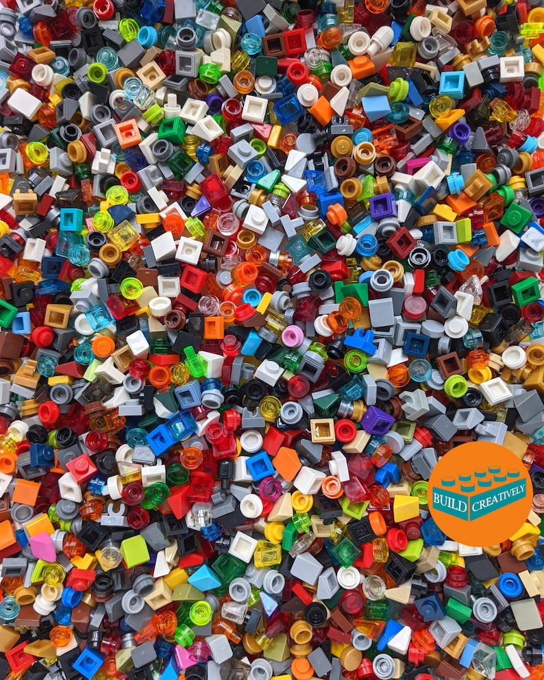 Lego® 1x1 Dots and Pip Pieces Mix Random Assortment 1oz 100% Genuine Lego® image 1