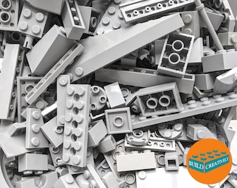 Light Gray Lego® Brick Mix: 1/2 Pound Random Assortment