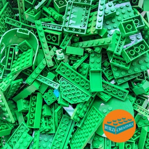 Lego® 1/2 Pound Green Brick Mix! 8oz Random Assortment Bulk, Blind Bag, Authentic Lego® Bricks, 100% Genuine Lego®!