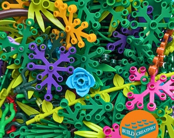 Lego® +50 Pieces Trees, Flowers, Brush, Bushes, and Other Nature Pieces Random Mix Assortment 1/8 pound, 2oz