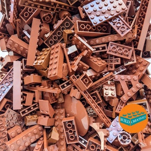 Lego® 1/2 Pound Brown Brick Mix! 8oz Random Assortment Bulk, Blind Bag, Authentic Lego® Bricks, 100% Genuine Lego®!