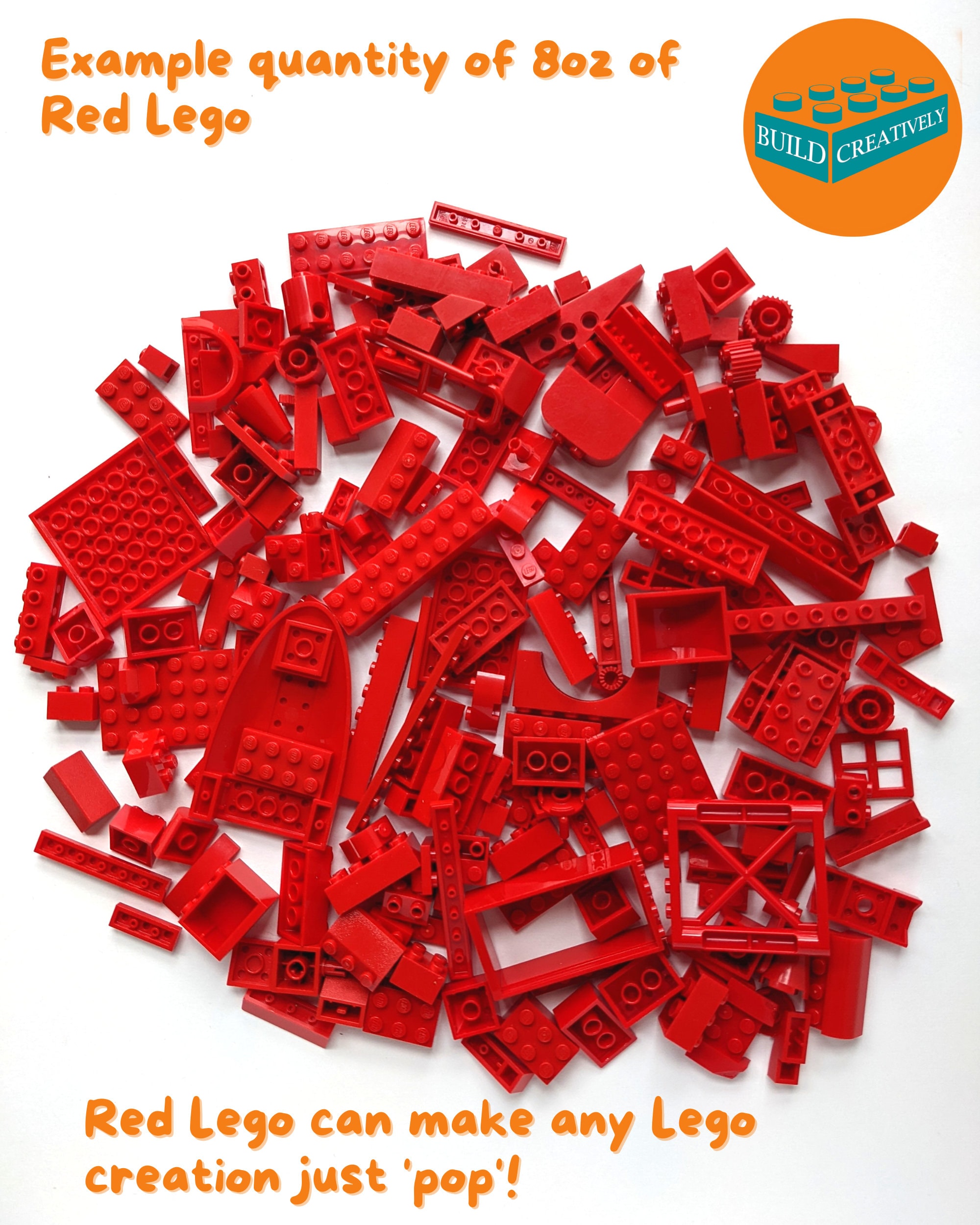 Lego 1 2 Pound Red Brick Mix 8oz Random Assortment Bulk Blind Bag Authentic Lego Bricks 100 Genuine Lego Etsy Canada