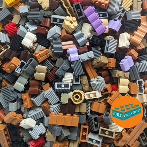 Lego® Ribbed, Textured, Masonry, and Log Pieces Mix Random Assortment 4oz 1/4 lbs