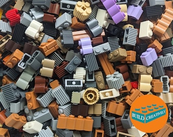 Lego® Ribbed, Textured, Masonry, and Log Pieces Mix Random Assortment 4oz 1/4 lbs