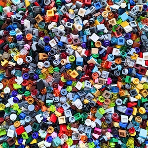 Lego® 1x1 Dots and Pip Pieces Mix Random Assortment 1oz 100% Genuine Lego® image 2