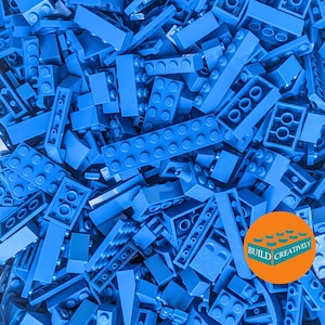 Lego® 1/2 Pound Blue Brick Mix! 8oz Random Assortment Bulk, Blind Bag, Authentic Lego® Bricks, 100% Genuine Lego®!