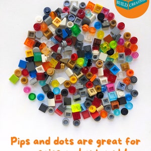 Lego® 1x1 Dots and Pip Pieces Mix Random Assortment 1oz 100% Genuine Lego® image 7