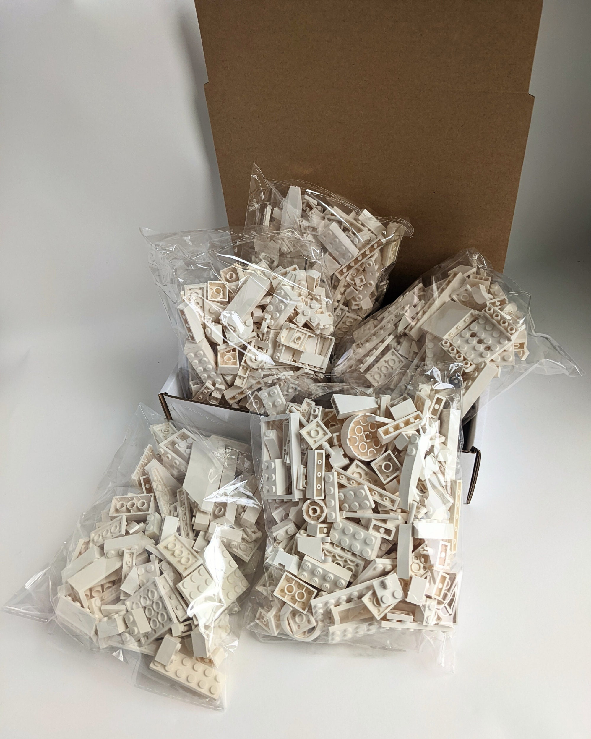 Lego 1 2 Pound White Brick Mix 8oz Random Assortment Bulk Blind Bag Authentic Lego Bricks 100 Genuine Lego Etsy Canada