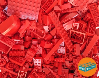 Red Lego® Brick Mix: 1/2 Pound Random Assortment