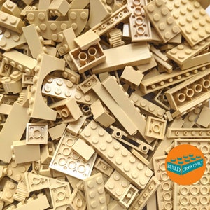Lego® 1/2 Pound Tan Brick Mix! 8oz Random Assortment Bulk, Blind Bag, Authentic Lego® Bricks, 100% Genuine Lego®!
