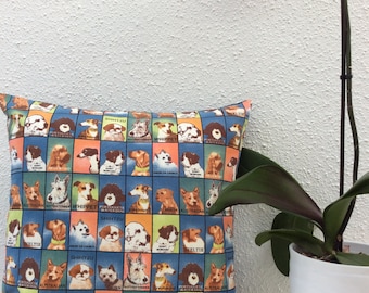 Hund Kissenbezug, Welpen Reißverschluss Kissenbezug. Viele verschiedene Hunderassen. Ideales Geschenk für Hundeliebhaber. Geeignet für 16" Größe Pad.