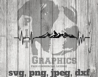 Free Free 169 Mountain Heartbeat Svg SVG PNG EPS DXF File