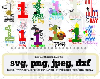 Download First Holiday Svg Etsy