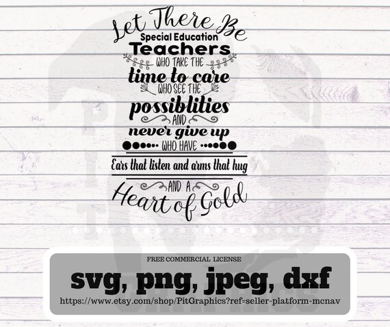Special Education Teacher Svg Etsy