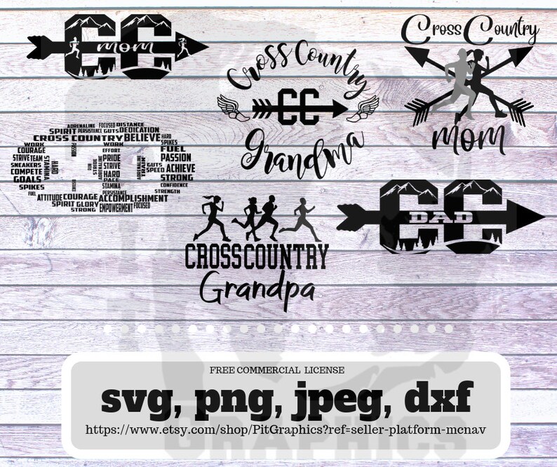 Cross Country Bundle Svg Etsy