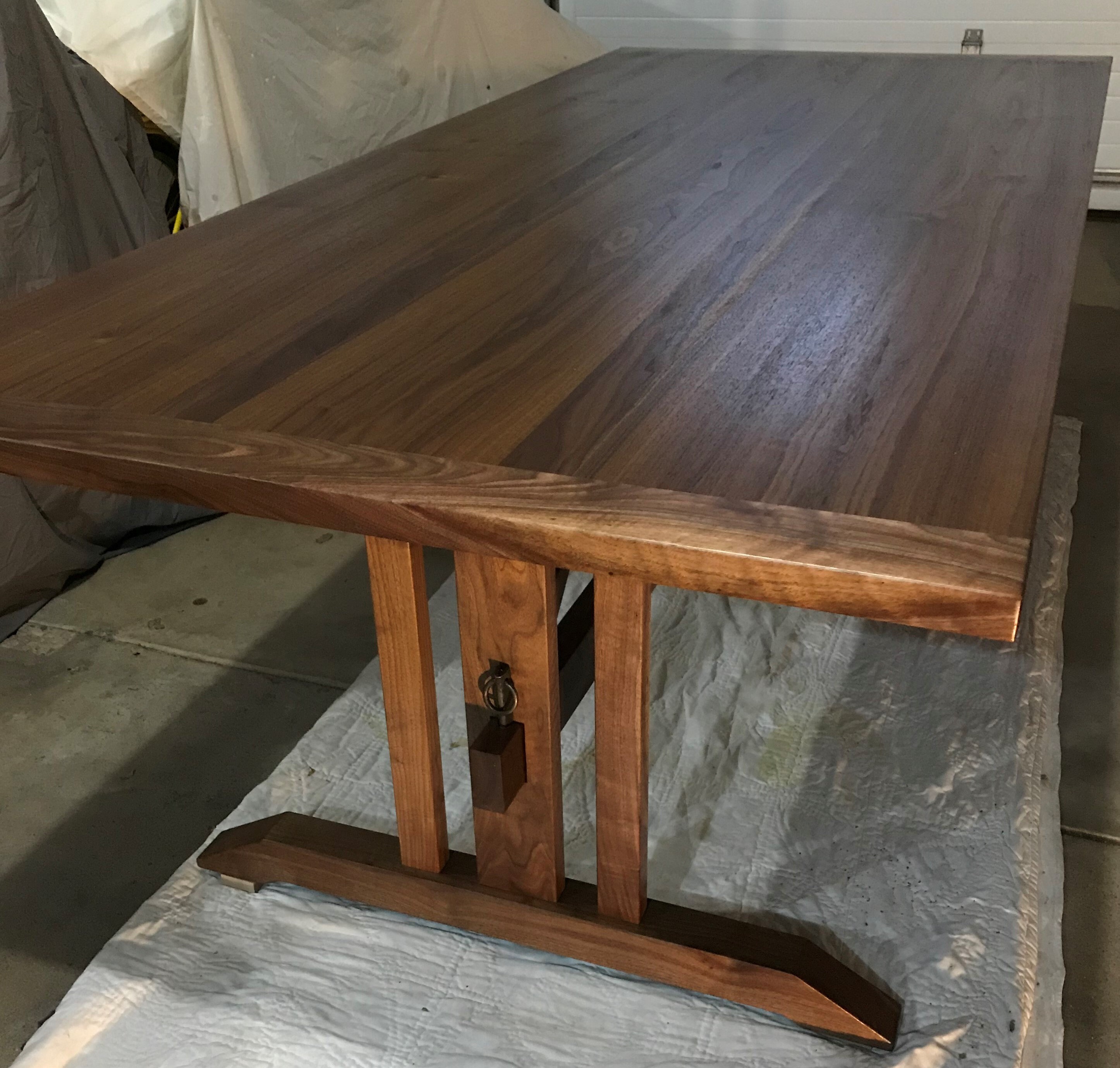 Black Walnut Trestle Dining Table or Conference Table Etsy
