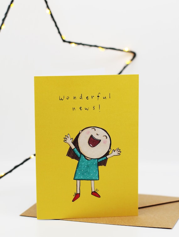 Wonderful News. Hurray! Celebration Card. Congratulations. Exams