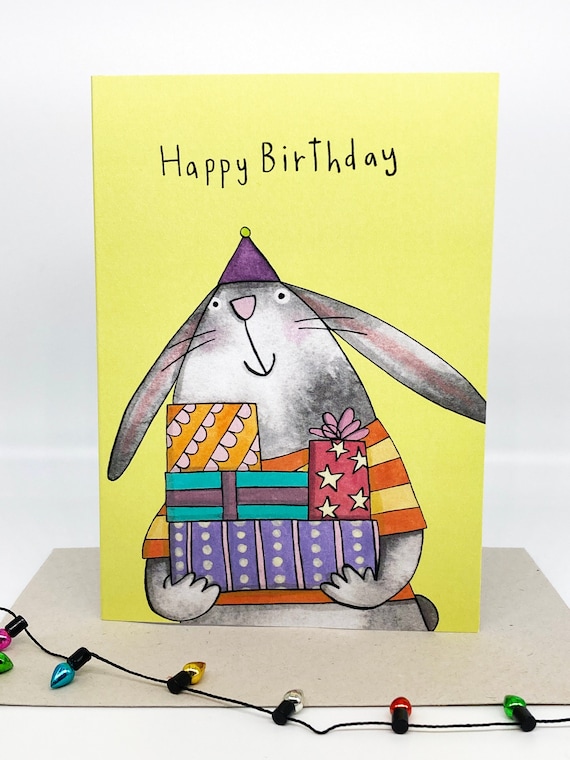 Happy Birthday Bunny Boy Peter Rabbit Big Decor Cutout, Blue Bunny