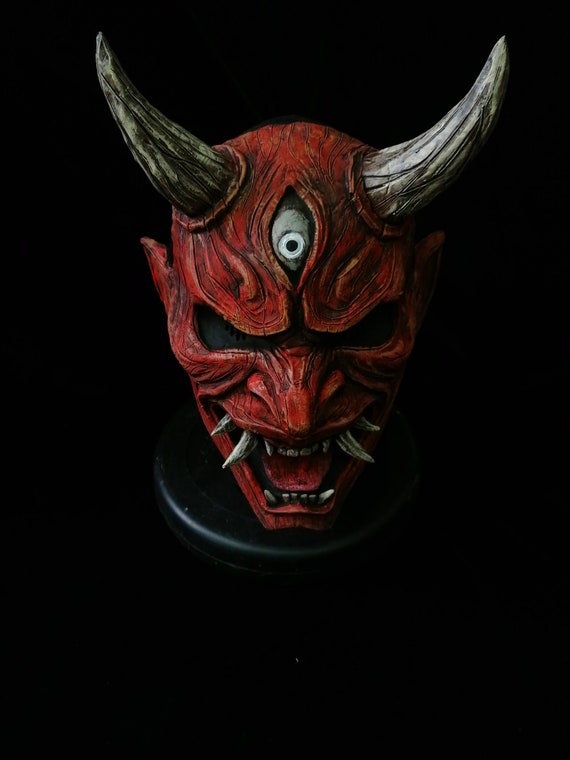 The Oni Dead By Daylight Cosplay Mask Etsy The Oni Dead By Daylight Cosplay Mask Etsy