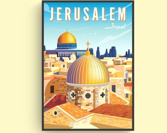 Jerusalem Poster Etsy