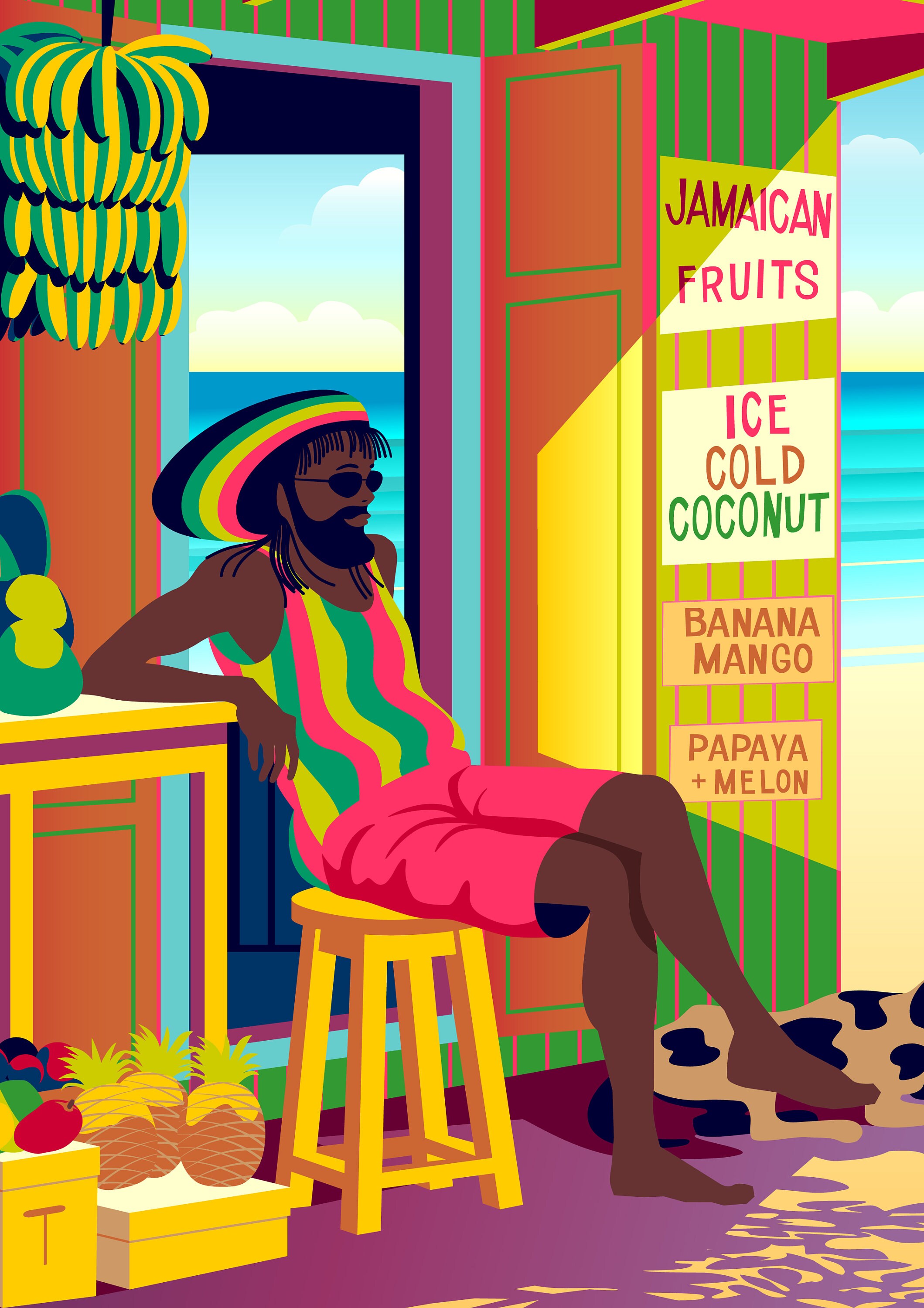 Caribbean Art Caribbean Poster Jamaica Poster Jamaica Etsy