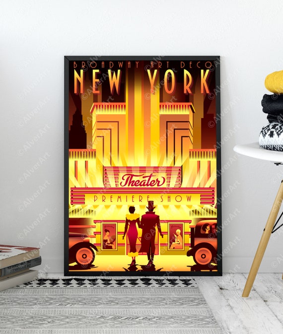 Broadway in New York Leinwandbild Wanddeko Kunstdruck 