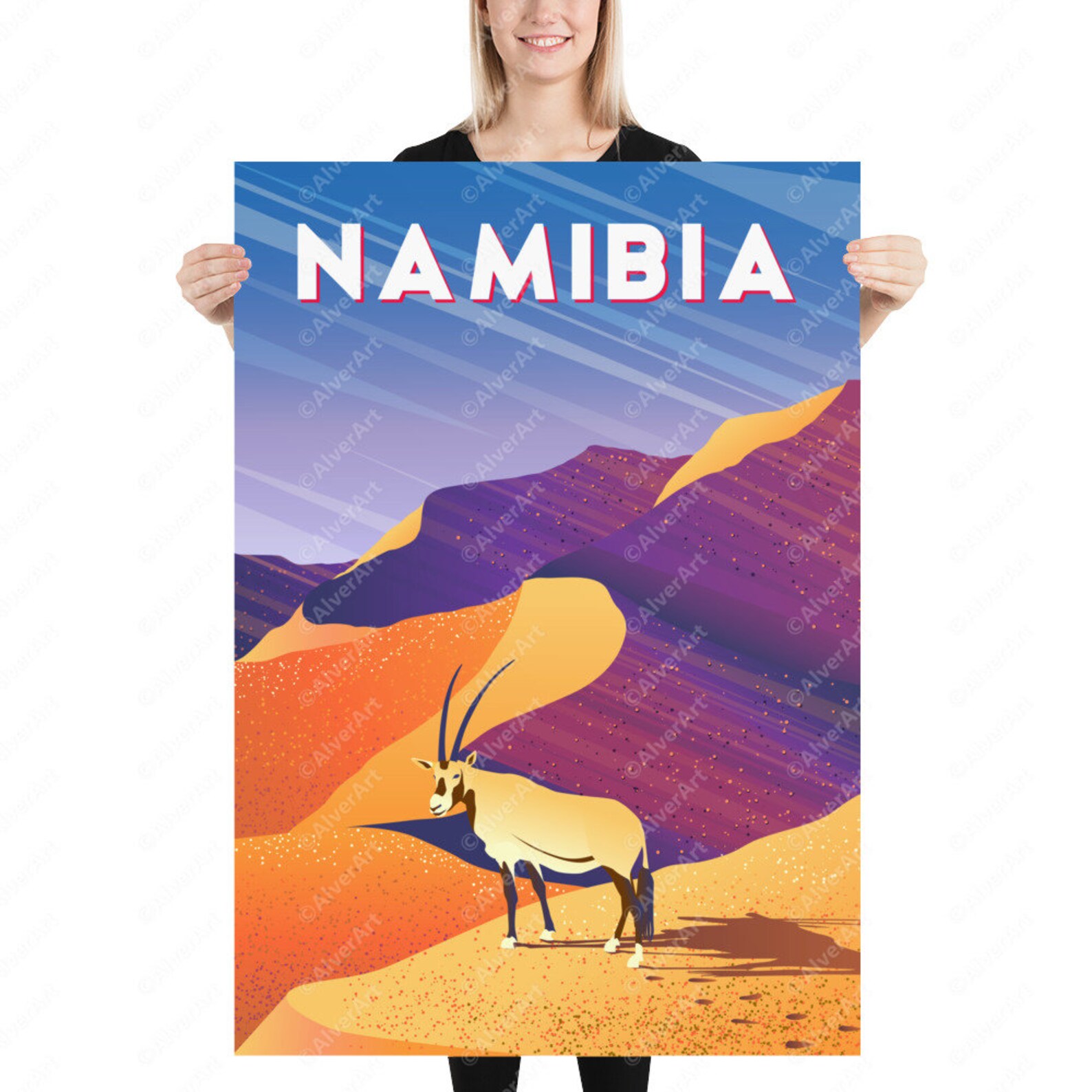 Africa Poster Africa Print Namibia Art Poster Africa Etsy