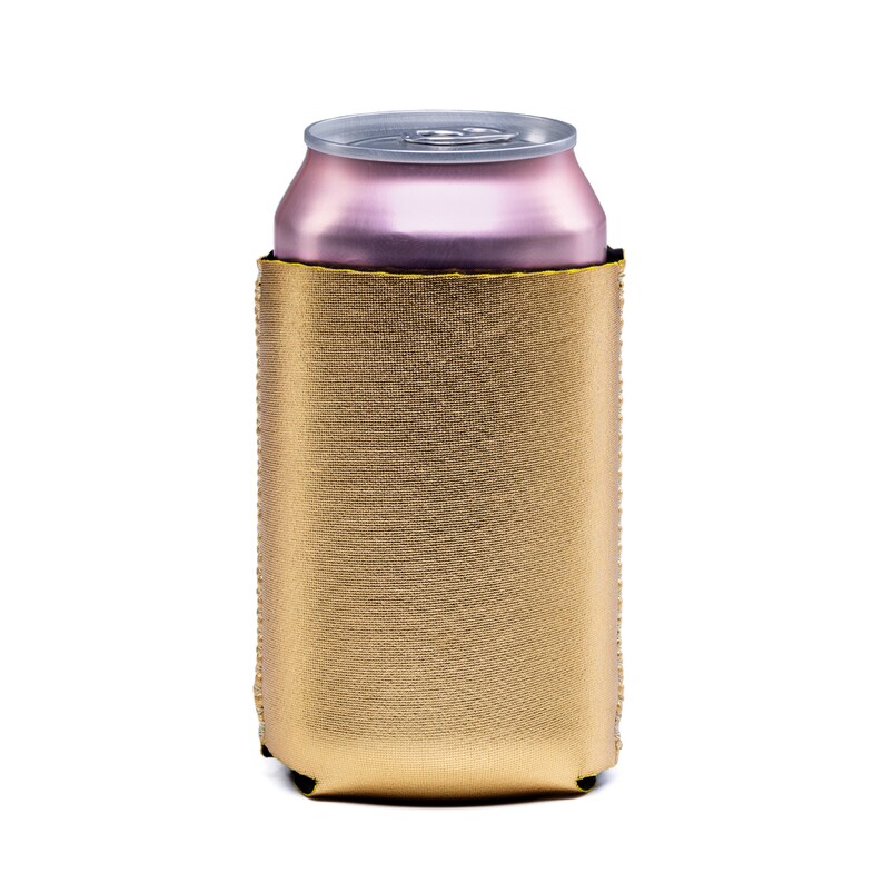 Gold Can Coolers 6 Pack Neoprene Blank DIY Girls Trip Etsy