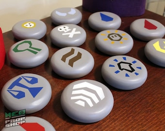 Hand Painted RuneScape Replica Runes - Solid Resin Cast
