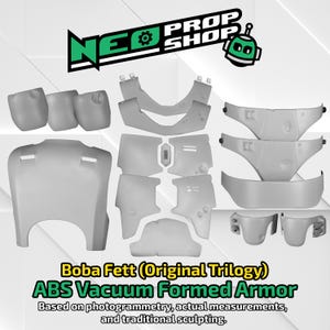 Vacuum Formed Boba Fett Armor from the Original Trilogy