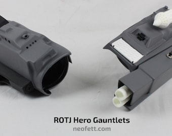 Boba Fett ROTJ Gauntlets - Return of the Jedi - Vacuum Formed & Fiberglass - Accurate Features, Accurate Shape, and Strong