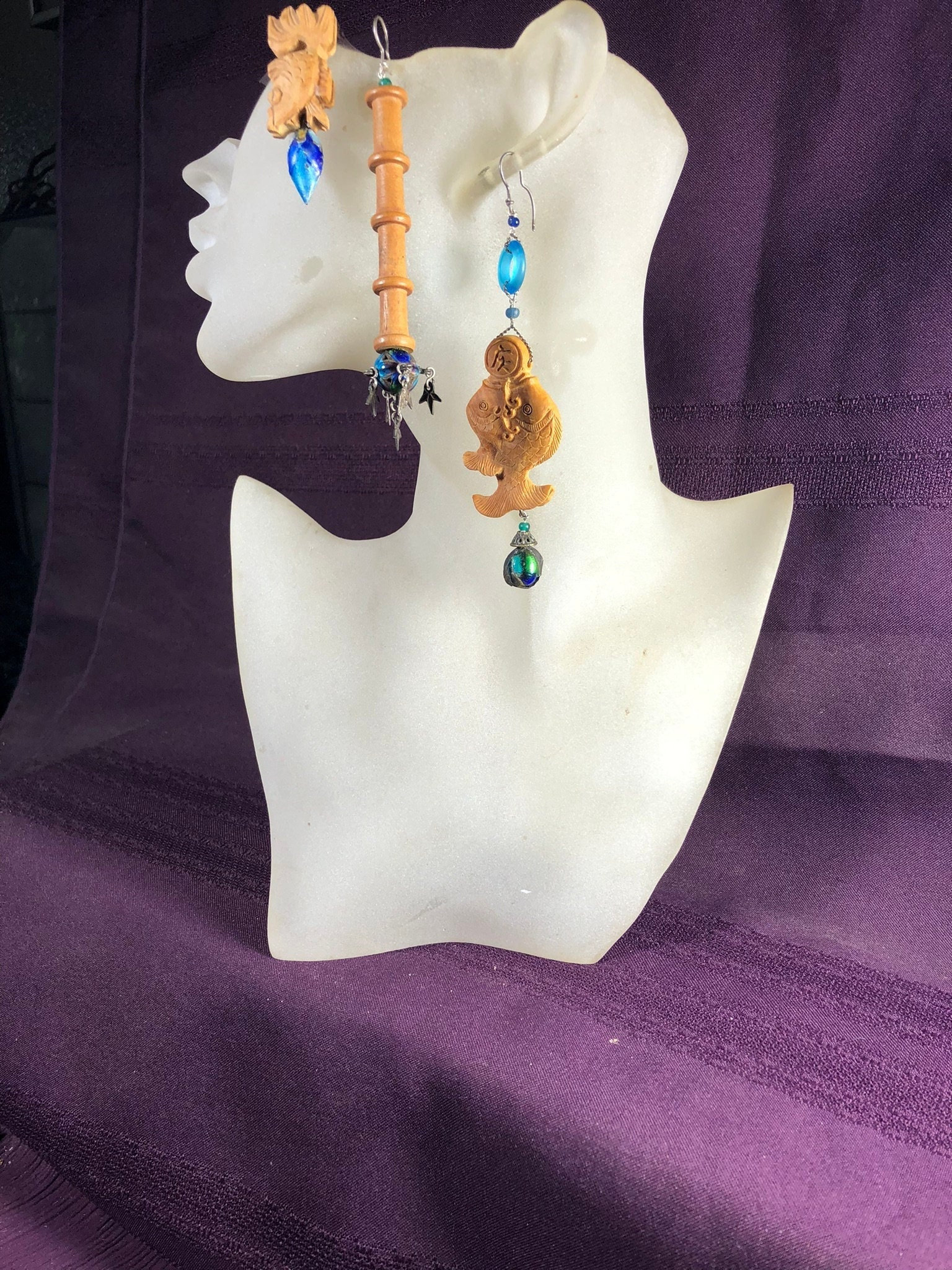 Set/3, Lightweight, Wood, Ch'ing Dyn Enamels, 4 Ancient