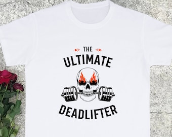 The Ultimate Deadlifter, Cool Oversized Grunge Pump T Shirt Clothing with Edgy Phrase for Gym Rats and Aesthetic Pumpcover 5xl vsco Outfits
