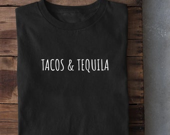 Tacos & Tequila, Cinco De Mayo Shirt, Taco Shirts, Food Shirt, Funny Taco Shirt, Taco Tuesday, Funny Gift, Tacos, Day Drinking, Taco Gift