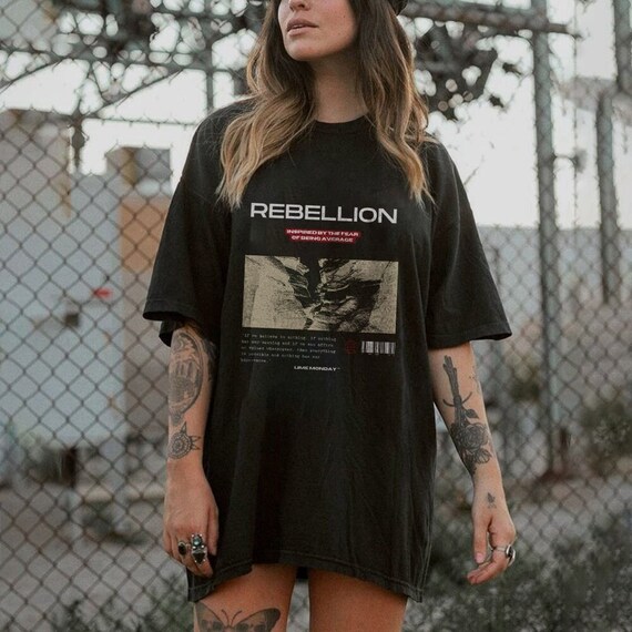 Rebellion Rebel Grunge T Shirt 2yk Pump Cover Gym Oversized Gym Cool Gym Shirt Streetwear T shirt Grunge Style Baggy Shirt Lime Monday Etsy Mexico