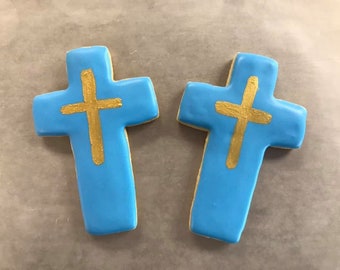 Cross Shaped Sugar Cookies