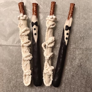 Wedding Chocolate Covered Pretzels