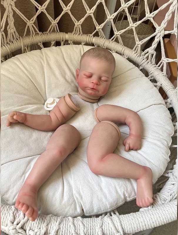 Reborn Doll Kit 21 Inches Newborn Baby Elijah Kit Painted DIY Etsy