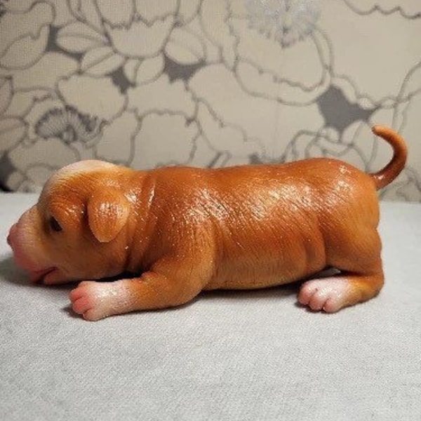 New 5 Inches Soft Silicone Newborn puppy Doll Lifelike puppy Baby Kids Toys Photography Props
