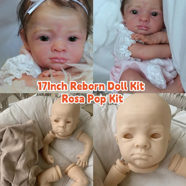 17 inch Reborn Doll Kit pasgeboren babypop Kit met doek lichaam DIY blanco Kit Reborn Drop Shipping Kit Molde Bebe herboren