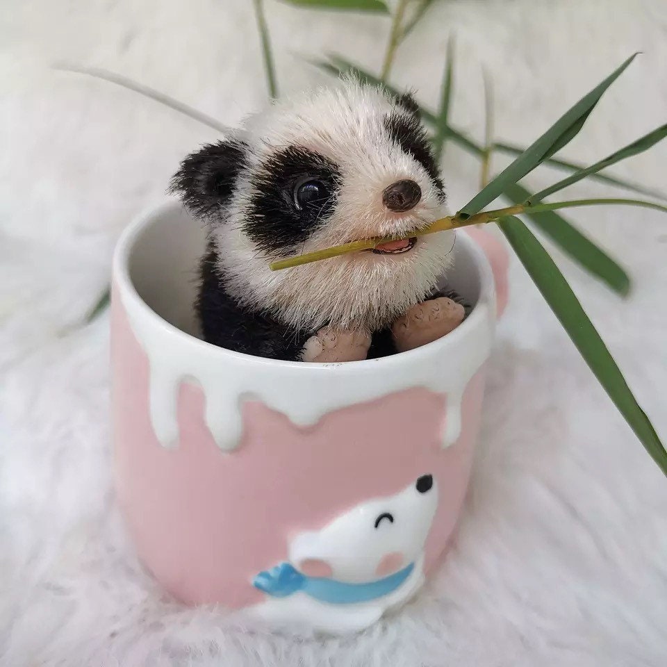Bebé Reborn Muñeca Silicona De Cuerpo Completo 48cm Panda