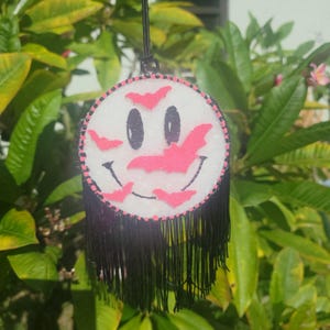 Smiley Halloween Bat Freshie