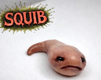 Figura de arcilla polimérica hecha a mano de Squib - Objeto de colección único