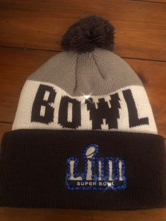 patriots super bowl knit hat